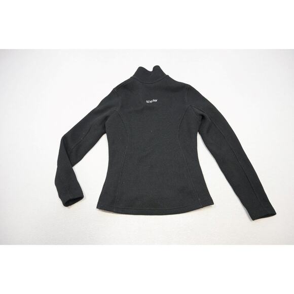 Spyder Core Sweater Full Zip Black Fleece Stretch Womens Size Small - Picture 5 of 6